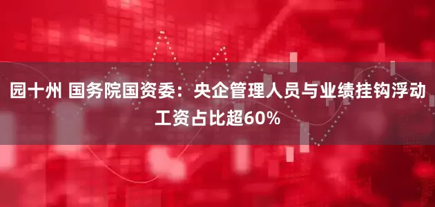 园十州 国务院国资委：央企管理人员与业绩挂钩浮动工资占比超60%