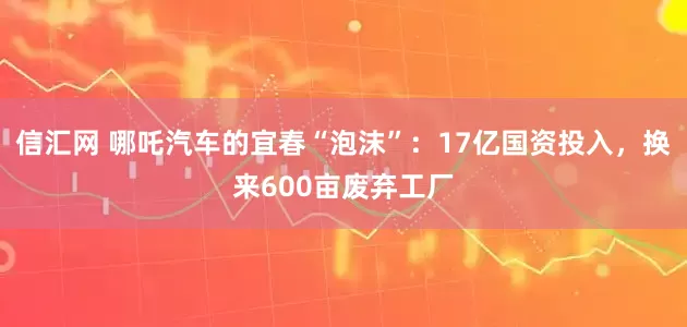信汇网 哪吒汽车的宜春“泡沫”：17亿国资投入，换来600亩废弃工厂